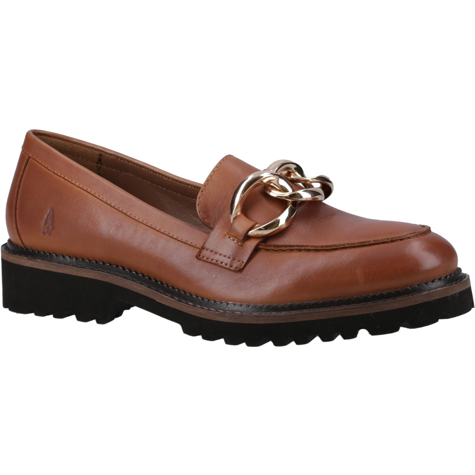 Hush Puppies Gianna Leder Damen Tan Loafers