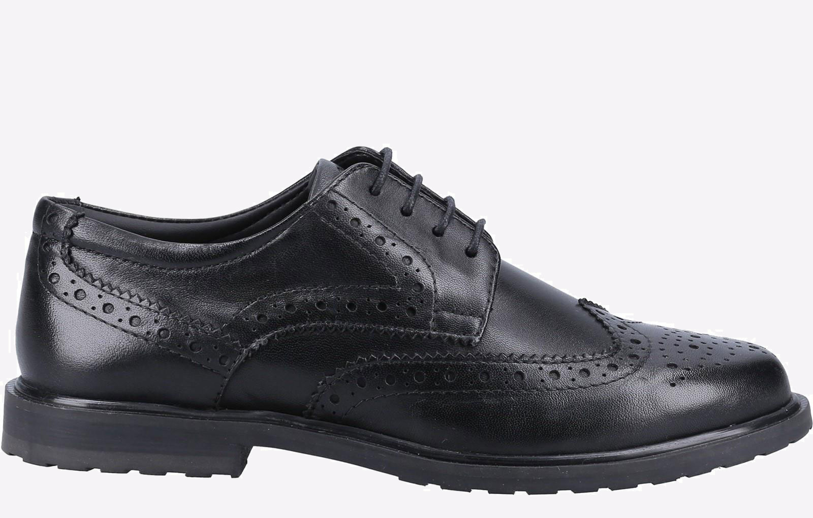 Hush Puppies Verity Leder Damen Schwarze Brogues Schuhe