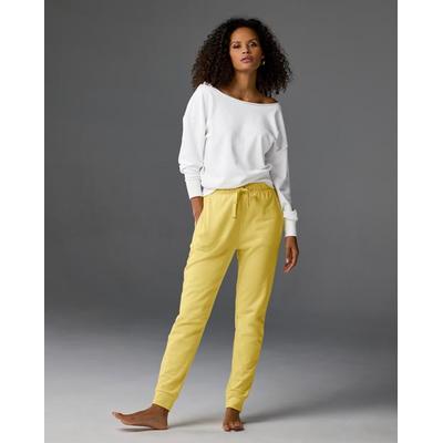 Boston Proper - Pale Banana Yellow - Cotton Comfort Drawstring Pocket Jogger - 2XS