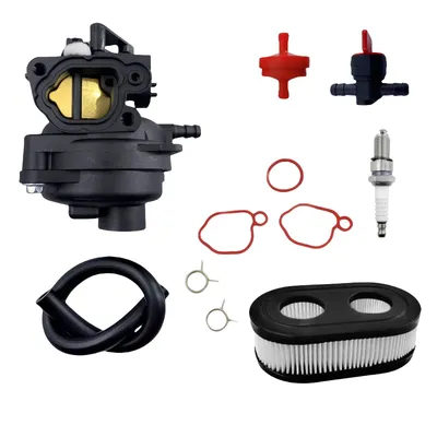 799584 594058 Carburetor Kit Spark Plug & Air Filter Assembly Compatible with B&S Carb 594057 592361