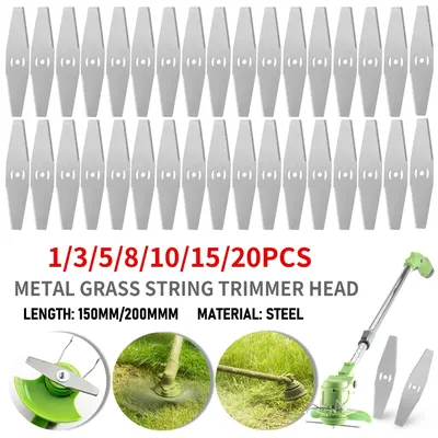 150/200mm Metal Grass String Trimmer Head Replacement Saw Blades Lawn Mower Fittings Parts Home