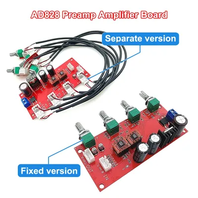 AD828 NE5532 Preamp Amplifier Board HIFI Stereo Volume Tone Control Pre-amp Preamplifier Treble