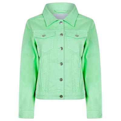 Coats / Jackets Feather Women's Stretch Cotton Denim Jacket in Bird's Egg Green - Amara Reya / 18 - Tokyo Laundry