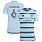 Nemanja Radoja Men's adidas Light Blue Sporting Kansas City 2023 Hoops 4.0 Replica Custom Jersey