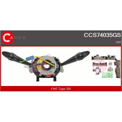 CASCO Lenkstockschalter 12V für FIAT 735260282 735281947 735273580 CCS74035GS Image
