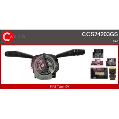 CASCO Lenkstockschalter 12V für FIAT 735751301 735690659 CCS74203GS Image