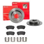 BREMBO Bremsensatz-Hinterachse XTRA LINE / STANDARD Bremsensatz, Scheibenbremse hinten rechts links Gelocht 262mm für HYUNDAI KIA (DYK) (BEIJING) 5830