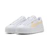 Sneaker PUMA "KARMEN II L", Gr. 39, weiß (puma weiß, creamy vanilla), Leder, sportlich, Schuhe