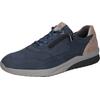 Sneaker WALDLÄUFER "K-Fabian", Herren, Gr. 7,5 (41), blau (jeansblau, beige), Nubukleder, casual, Schuhe, mit Reißverschluss, H-Weite, Freizeitschuh, Halbschuh, Schnürschuh
