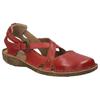 Sandale JOSEF SEIBEL "Rosalie 13", Damen, Gr. 43, rot (rubinrot), Leder, klassisch, Schuhe, Sommerschuh, Sandalette, Riemchensandale, im Used-Look