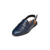Loafer MARC O'POLO "aus veredeltem Rindleder", Damen, Gr. 38, schwarz shiny blau, Obermaterial: 100% Leder (Rind), unifarben, Schuhe