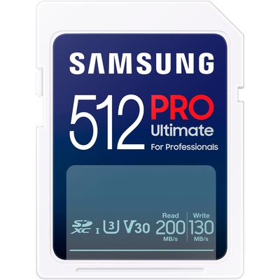 SAMSUNG Speicherkarte "PRO Ultimate UHS-I SD", weiß, 512 GB, Speicherkarten