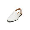 Loafer MARC O'POLO "aus veredeltem Rindleder", Damen, Gr. 39, weiß (cloudy weiß), Obermaterial: 100% Leder (Rind), unifarben, Schuhe