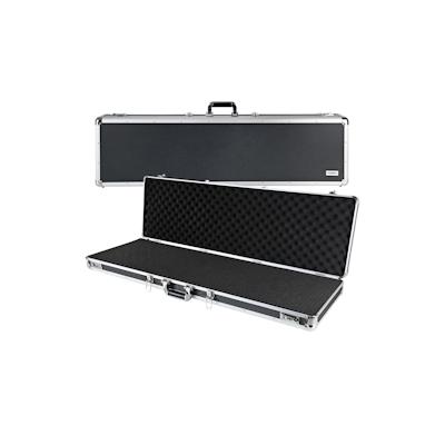 HMF 14405-02 Alu Transportkoffer für Gewehre mit Rasterschaumstoff, 117 x 36 x 12 cm, Schwarz Image