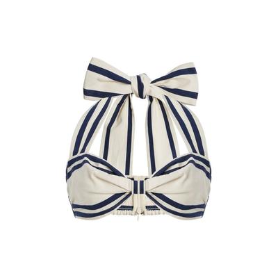 Marine Cotton Bralette - White - ALÉMAIS Tops