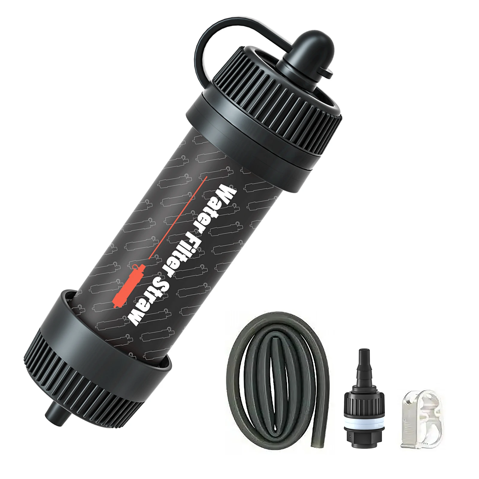 Outdoor-Wasserfilter Stroh tragbare Wasser auf bereiter Überlebens ausrüstung für Camping Wandern Rucksack Notfall vorsorge Image