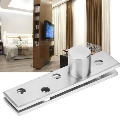 2pcs 360 Degree Rotary Pivot Hinge Stainless Steel Rotating Door Hinge 75mm LongEccentric Pivot