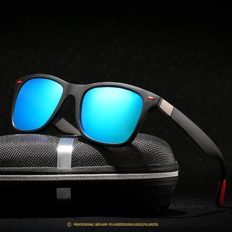 Koreanische bunte Sonnenbrille Männer fahren Quecksilberlinse Modebrille Image