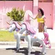 Palloncino unicorno dimensionale grande 3D Decorazione festa di compleanno per ragazza Tema unicorno Decorazione palloncino per palcoscenico per matrimoni Baby Shower