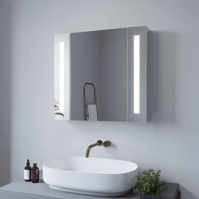 Aquabatos - led Bad Spiegelschrank mit Beleuchtung Spiegel Hängeschrank Badezimmerschrank Image
