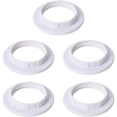 Aougo - Stück E14 Lampenschirm Reduzierring Lampenschirm Ring Adapter Konverterplatte weiß Image