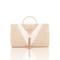 Damen-Clutch aus Stroh – elegante gewebte Handtasche mit goldenem Ringgriff und Quaste, Boho-Chic-Abendtasche für Sommer, Strand, Urlaub, Hochzeit und Party