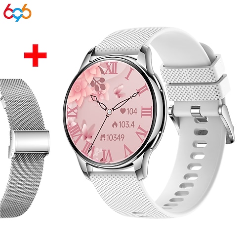 696 Y11 Smartwatch 1.32 Zoll Smartwatch Fitnessuhr Bluetooth EKG PPG Schrittzähler Anruferinnerung Kompatibel mit Android iOS Damen Herren Freisprechanlage Nachrichterinnerung IP 67 42mm Image