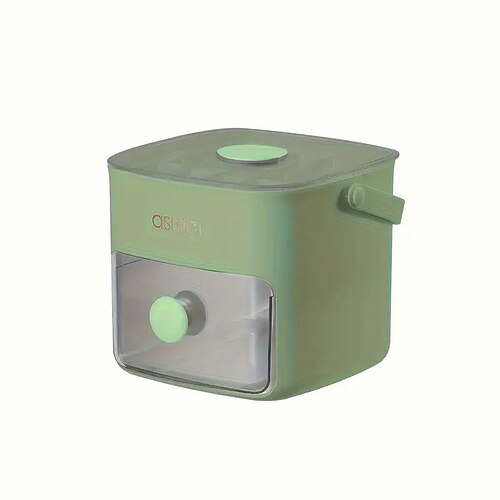 Eiswürfelspender mit 48 Fächern und einfachem Deckel – großes Fassungsvermögen, doppelstöckiges Design, lebensmittelechtes Kunststoff-Gefrierfach für Whisky Cocktails Wichtige Küchengeräte Image