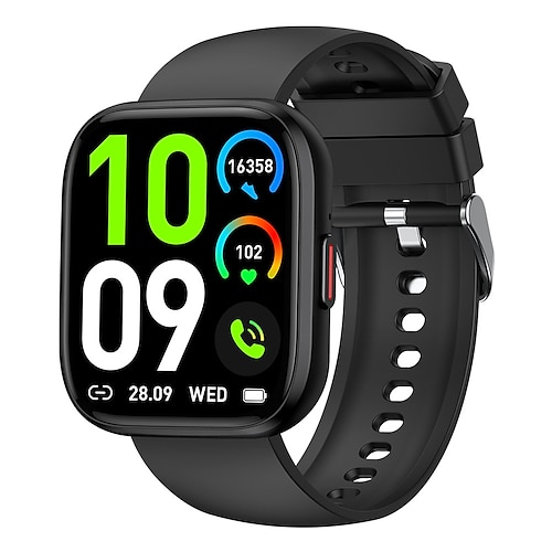 696 P114 Smartwatch 1.85 Zoll Smart-Armband Bluetooth Schrittzähler Anruferinnerung Schlaf-Tracker Kompatibel mit Android iOS Damen Herren Freisprechanlage Nachrichterinnerung IP 67 40mm Uhrengehäuse