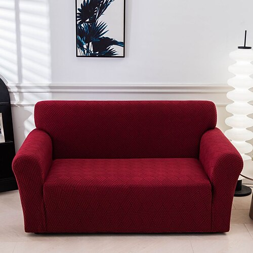 Elastischer Sofabezug aus Jacquardgewebe, Stretch-Couchbezug, L-förmige Sofa-Schonbezug, Eckbezug für Wohnzimmer, 1/2/3/4 Sitze Image