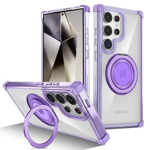 Handy Hülle Handyhüllen Für Samsung Galaxy S24 S23 Ultra Plus S24 FE S22 Plus Ultra Rückseite Mit Ständer Magnetisch Stoßfest Retro PC Image