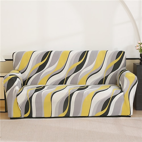 Bedruckter Sofabezug, elastischer Sofabezug in L-Form, Couchbezug, Möbelschutz für Schlafzimmer, Büro, Wohnzimmer, Heimdekoration Image