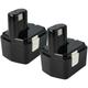 Vhbw - 2x batteria compatibile con Hitachi wr 14DM, wr 14DMB, wr 14DH, wr 14DL, wr 14DMK, wr 14DMR