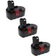 Extensilo - 3x batteria compatibile con Bosch gsa 18 ve, gsb 18 VE-2, gsr 18 v, gsr 18 VE-2, gst 18