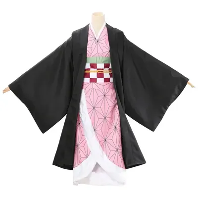 Kids Demon Slayer Cosplay Nezuko Agatsuma Zenitsu Kochou Shinobu Cosplay Costume Kimono Suit Kimetsu