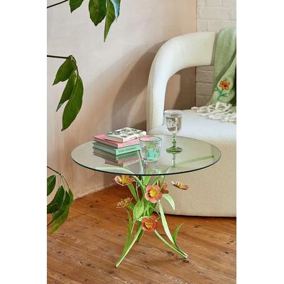 Posy Drinks Table - Pink 56cm x 56cm x 48cm. - Packaging dimensions: 69cm x 69cm x 60cm at Urban Outfitters