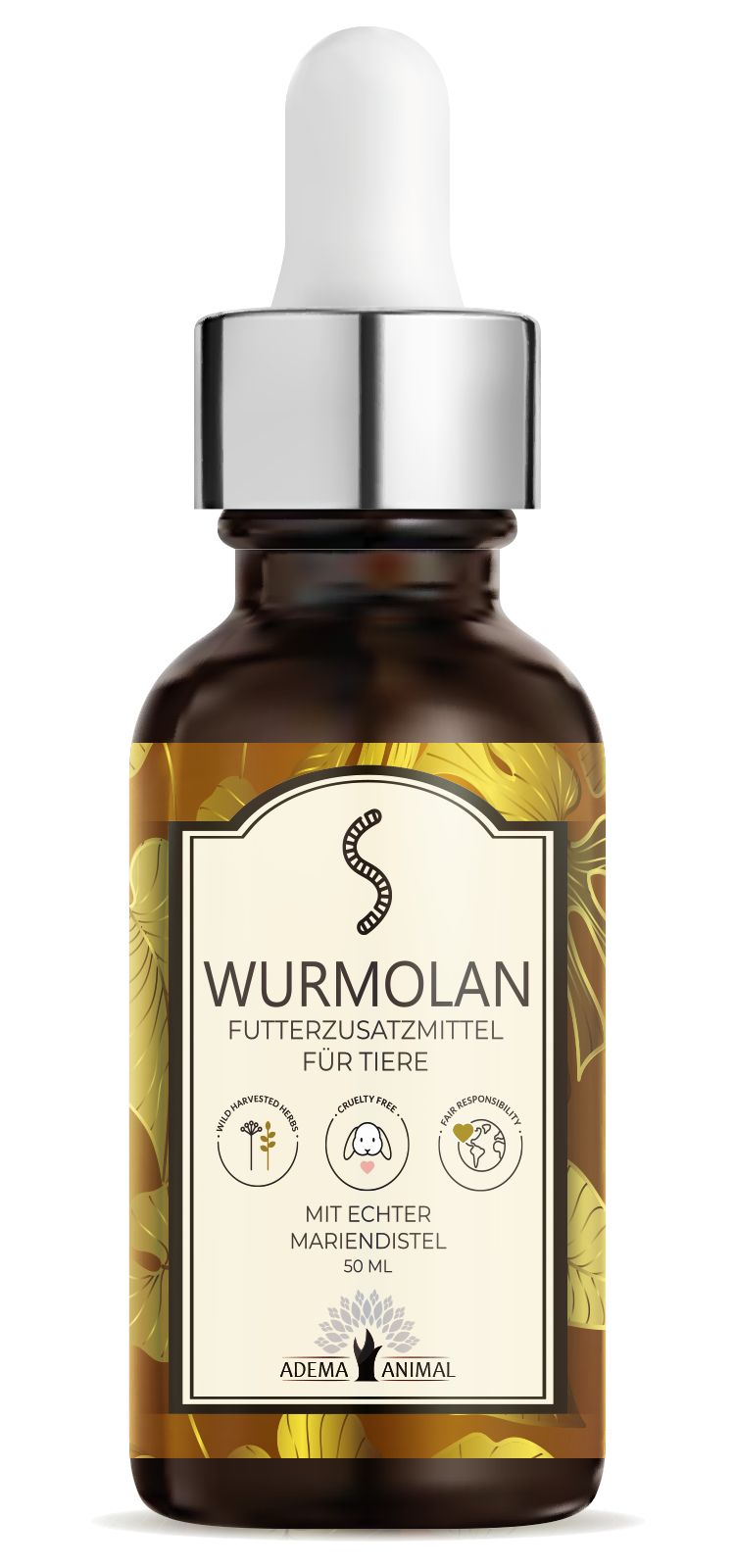 Adema Animal® Wurmolan Liquido | vermifugo per animali 50 ml Olio