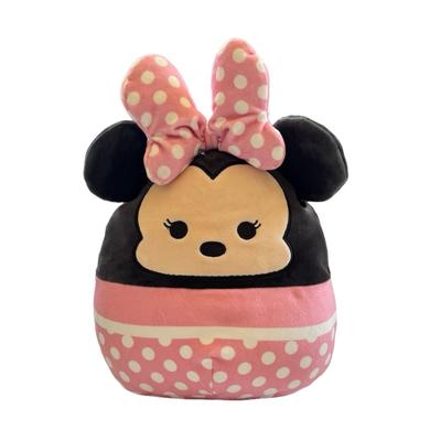 Disney Toys | Disney Minnie Mouse Squishmallow Pink Polka Dot 8” Stuffed Animal Toys Kids | Color: Black/Pink | Size: 8”