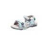 Sandale KANGAROOS "K-Leni", Gr. 32, blau sky, vapor grau, Synthetik, Textil, sportlich, Schuhe