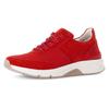 Keilsneaker GABOR ROLLINGSOFT, Damen, Gr. 42, rot, Textil, Veloursleder, sportlich, Schuhe, Freizeitschuh, Halbschuh, Schnürschuh, Logoschriftzug an der Ferse