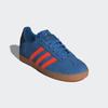 Sneaker ADIDAS ORIGINALS "GAZELLE KIDS", Gr. 38,5, focus blau, solar orange, core schwarz, Leder, sportlich, Schuhe
