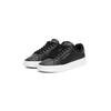 Sneaker TOMMY HILFIGER "TH COURT LTH DETAIL ESS", Herren, Gr. 42, schwarz, Leder, Lederimitat, sportlich, Schuhe, Freizeitschuh, Halbschuh, Schnürschuh mit seitlichem Logoschriftzug, Topseller