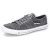 Slip-On Sneaker DOCKERS BY GERLI, Herren, Gr. 40, grau, Textil, washed, casual, Schuhe, Freizeitschuh, Retro Sneaker, Fake Schnürung, in cooler Jeansoptik