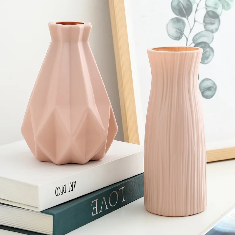 Kunststoff Vase Hause Für Dekoration Weiß Nachahmung Keramik Blumentopf Pflanzen Korb Nordic Hochzeit Dekorative Esstisch Schlafzimmer Image