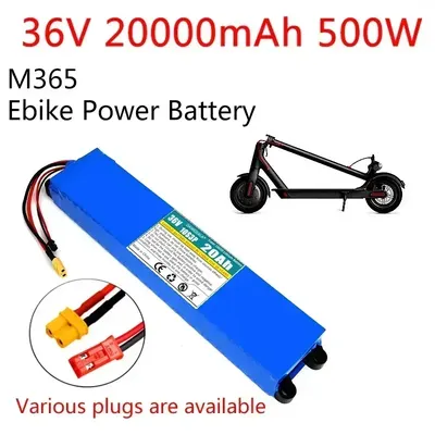 36-V-Akku 20 Ah 18650-Lithium-Akku 10S3P 20000 mAh 500 W Gleicher Anschluss 42 V Elektro-Scooter