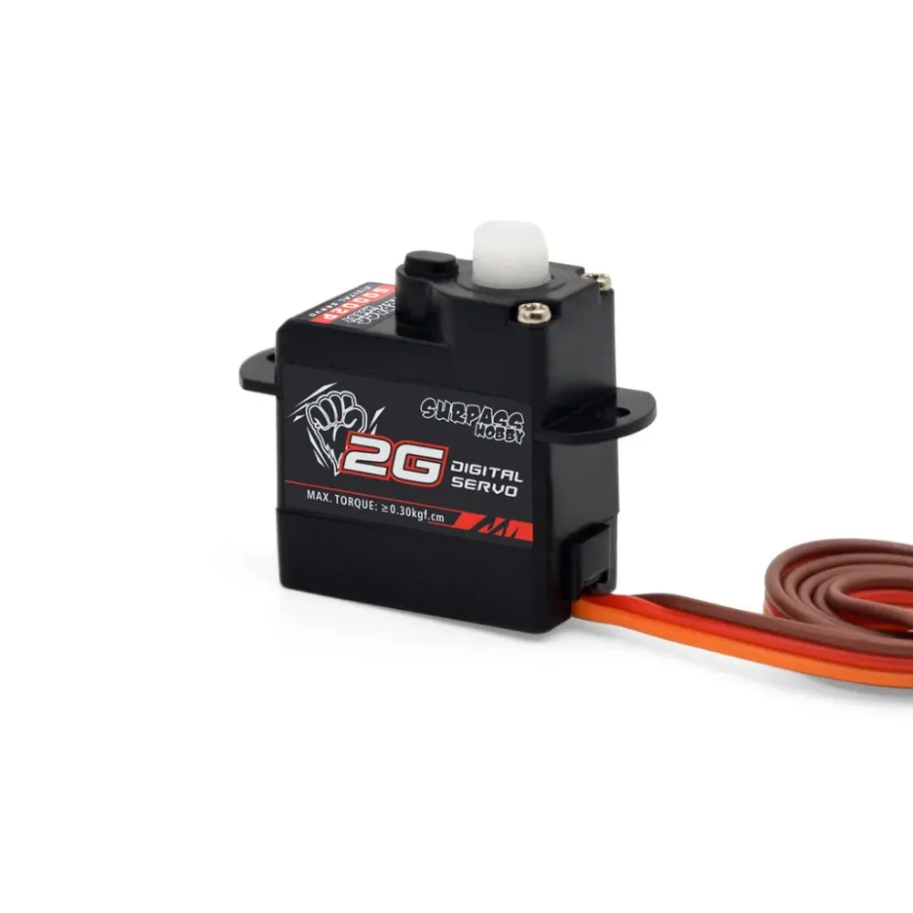 Surpass Hobby S0002P 2G Digital Servo Plastic Transmission High Torque High Speed Low Voltage Micro Servo with Arm Screw
