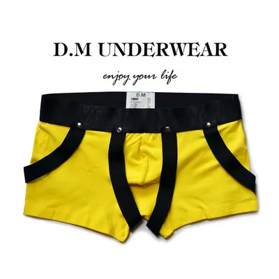 Mode einzigartige Original Design Lustige Gestreiften Unterwäsche männer Baumwolle Atmungsaktiv Boxer Shorts Männlichen Cartoon Unterhose Image