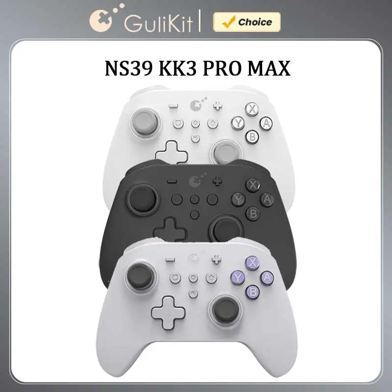GuliKit NS39 KK3 MAX Controller, KingKong 3-Gamepad mit Hall-Effekt-Joysticks und Auslöser für Windows Nintendo Switch Android iOS Image