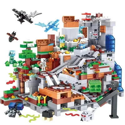 1315PCS Kreative Berghöhle Modell Bausteine Ziegel Kinder Spielzeug Image