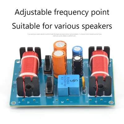 1-2pcs 150W 3 Way Audio Speaker Crossover Treble Midrange Bass Bookshelf Car Speakers Filter Frequency Divider Crossover
